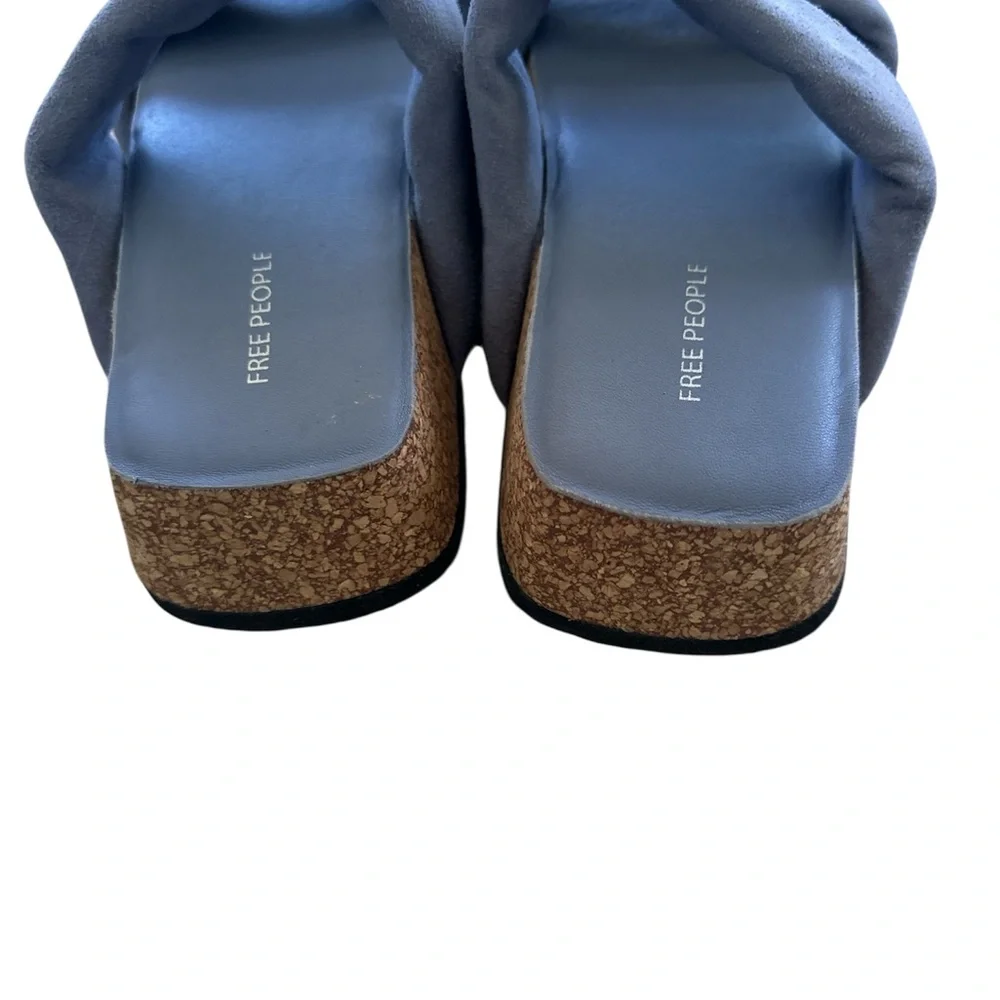 Free People Fairmount Flared Sandals - color~Seascape 7.5 boho chic - Picture 7 of 7